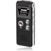 Fikyra 16GB Digital Voice Recorder Dictaphone,USB Rechargeable et 30 Heures d'enregistrement,Lecteur Audio numérique et MP3,pour