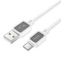 HOCO USB A to USB C Cable, 3A, 1 m, White, X108