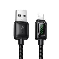 Hoco U146 Black 2.4A LCD USB A to Lightning Cable, 1.2 m