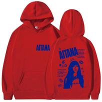 Dainininkės Aitana Metamorfosis Albumo Turo Gerbėjų Hoody Vyrams Moterims Vintažinė Mada Palaidinės Hip Hop Oversized Ilgomis Rankovėmis Hoody XL raudona