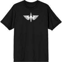 Warhammer 40000 Nežino Baimės Priekis ir Nugara Vyriški Juodi Grafiniai Marškinėliai S juoda