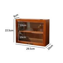 Wood Display Cabinet Table Holder Display Blind Box Handmade Doll Shelf Storage Holders Kitchen Accessories Organizer Racks kava