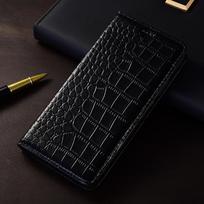 Krokodilo natūralios odos atverčiamas dėklas skirtas Xiaomi Poco X3 X4 X5 X6 X7 F1 F5 F6 F7 M3 M4 M5 M5S M6 M7 Plus GT Pro ultra Dangteliai Poco F7&Genuine Leather juoda