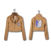 Attack prieš Titan Shingeki no Kyojin Scouting Legion Cosplay Striukės paltas Eren Jage M