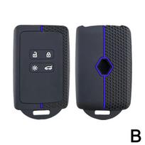 Silikoninis raktų dėklas Renault Austral Kadjar Clio Megane Captur Arkana Koleos Zoe Scenic Dacia Sandero Duster Jogger mėlyna