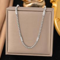 Stainless steel fashion , hip-hop style, minimalist charm chain, necklace, bracelet, women's and men's accessories sidabras