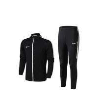 Nike Aukšta apykaklė Užtrauktukas Ilgomis rankovėmis Striukė Drėgmę sugeriantis Greitai džiūstantis Ilgos kelnės Laisvalaikio sportinis kostiumas Vyriškas kostiumas 844328-010 M