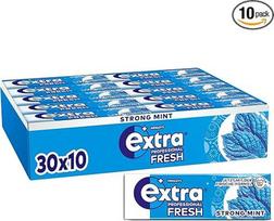 "Extra Professional Fresh Strong Mint" kramtomoji guma be cukraus, 30 x 10 dražė, skirta gaiviam burnos kvapui