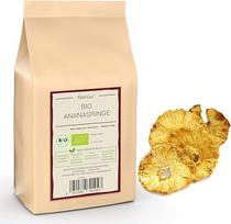 "Kamelur" 1 kg džiovintų ekologiškų ananasų žiedų - saulėje džiovinti, švelniai džiovinti, nesulfuruoti, be pridėtinio cukraus