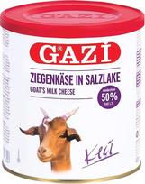 Gazi ožkos sūris sūryme - 1 x 400 g metalinė skarda - ožkos sūris Keci Peyniri 50 % riebumo, 100 % ožkos pieno, švelnus, mikrobiologinis, vegetariškas, be glitimo, su Börek, salotomis