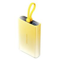 Vention 10000 mAh išorinė baterija su LED ekranu, USB-C + Lightning + USB-A, 22,5 W (geltonas)