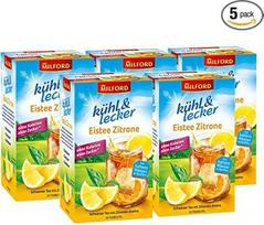 "Milford K?hl & Delicious Iced Tea Lemon" 20 arbatos maišelių / 5 pakuotės