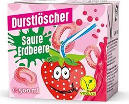 "Thirst Quencher Sour Strawberry" vaisių sulčių gėrimas 500 ml, 24 vnt.