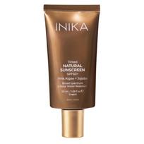 Inika Organic natūralus apsauginis veido kremas nuo saulės su spalva SPF 50+, 50 ml