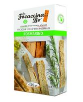 Duonos lazdelės FOCACCINA, LA Rosmarino, su rozmarinu, ryžių aliejumi, 100 g