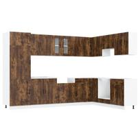 vidaXL Virtuvės spintelė Kalmar 2 pcs Ruda 80 x 46 x 81.5 cm