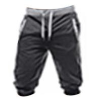 Vyriškos vasarinės haremo kelnės, laisvalaikio kelnės, šortai, sportinės kelnės, raišteliu reguliuojamos jogger kelnės XXXL juoda