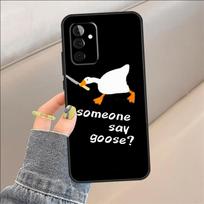 Cartoon Cute Goose Case For Samsung Galaxy A54 A14 A36 A16 A33 A56 A26 A15 A55 A53 A35 A22 A32 A52 A34 A05 A06 For Samsung A12