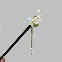 Luxurious Hanfu Tassel Hairpin - Elegant Ancient Style Headdress for Women