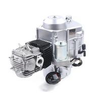 110cc variklis, 4 taktų automatinė pavarų dėžė, elektrinis paleidimas, vieno cilindro variklis, skirtas 50cc, 70cc, 90cc, 110cc keturračiams ir kartingams sidabras