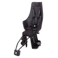 Dviračio kėdutė BoBike Exclusive® Maxi Plus // be galinio žibinto, tvirtinimas prie rėmo (juoda)