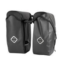 Šoniniai krepšiai ant bagažinės AtranVelo ZAP PLUS WP // 2 x 27L, 20x41x34 cm, Water-Proof (juoda)