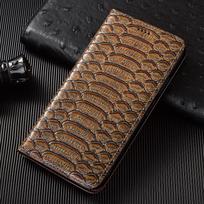 Python natūralios odos atverčiamas dėklas Samsung Galaxy A01 A11 A21 A31 A41 A51 A71 A07 A17 4G 5G telefonams Piniginės Dėklai A01 juoda
