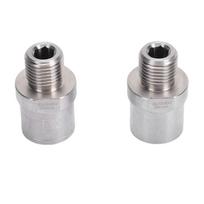 1 Pair Bicycle Pedal Adapters Stainless Steel Male Thread 1 2in to Female Thread 9 16in Bike Pedal Extenders for Cranks