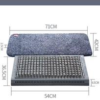 Elegantiška patalpų avalynės padų valymo mašina sporto salėms ir dirbtuvėms 54x36.5x6.5 cm tamsiai mėlyna spalva