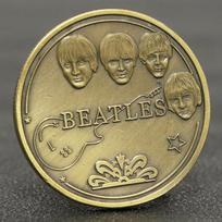 Britų roko grupė, The Beatles, dainininko proginės monetos, kolekcinės monetos, antikvarinės bronzinės monetos, The Beatles, gitaristo monetos, Kalėdinė dovana antikvarinės žalvario spalvos