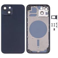 Back Housing Cover with SIM Card Tray & Side  Keys & Camera Lens for iPhone 13 juoda
