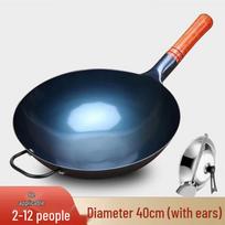 YOSHIDA Meistras 40cm Rankų darbo Geležinis Wok keptuvės rinkinys