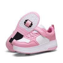 Cross-Border Two-Wheel Roller Shoes: Student Sneakers & Skates for Campus Casual Wear 37