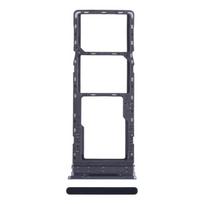 For Tecno Pova Neo SIM Card Tray + SIM Card Tray + Micro SD Card Tray juoda