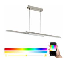 Eglo 33232 - LED RGBW dimeriuojamas pakabinamas šviestuvas ant laido FRAIOLI-C LED/34W/230V matinis chromas