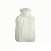 Extra Thick Transparent Explosion-Proof Large Hot Water Bottle with Cable Knit Cover
