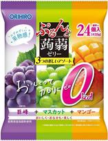 Orihiro Purunto Konjac želė Didelė Nulis Kyoho vynuogė Muscat 24 maišeliai Maišelis, Maišas, Kalorija, + + Mangas,