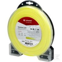 Trimerio valas Ø2,4 mm, 45 m, apvalus, geltonas, Kramp