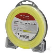 Trimerio valas Ø2,4 mm, 15 m, apvalus, geltonas, Kramp