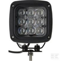 Darbinis žibintas LED, 45W, 4050lm, kvadratinis, 12/24V, mėlynas, 126x151x95mm, Deutsch kištukas, Spot, 9 LED LA10617