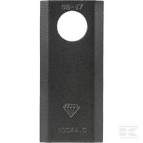 Žoliapjovės peilis LH/RH 100x40x4mm anga Ø21mm Tinka Massey Ferguson 25 pak. 878104M2KR