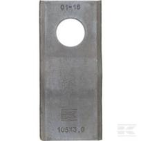 Vejapjovės peilis LH/RH 105x47x3mm anga Ø21mm Tinka Kverneland/Claas/PZ/Krone/Marangon/Massey Ferguson/Pöttinger/Taarup/Vicon 25 pak. VGCM120KR