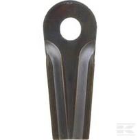 Žoliapjovės peilis LH/RH 129x50x4mm ovalios angos 20,5x18,5mm Tinka Kuhn/John Deere 25 pak. 56450000KR
