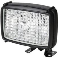 Darbinė lempa halogeninė, 55/70W, stačiakampė, 12/24V, balta, su apkaba, 158x127x162mm, Hella 1GA006991041