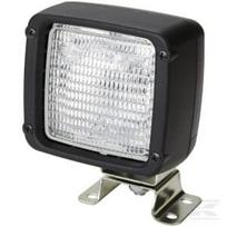 Darbinė lempa halogeninė, stačiakampė, 12/24V, balta, su apkaba, 112x139x152mm, AMP/plokščio kontakto mova, Ultrabeam, Hella 1GA007506011