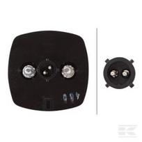 Gabaritinis žibintas 5W, kvadratinis, 12V, skaidrus, tvirtinamas varžtais, 62x..., Hella 2PF996112031