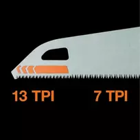 PowerTooth™ rankinis pjūklas, 550 mm, 7 TPI