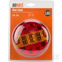 Galinė LED lempa apvali, 12–24V, Ø140 mm, gopart LA45050