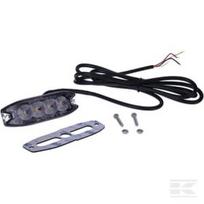 Mirksintis įspėjamasis žibintas, geltonas, 4 LED LA20074