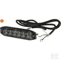 Mirksintis įspėjamasis žibintas, geltonas, 6 LED LA20076